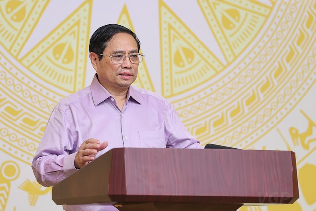 Thủ tướng Chính phủ Phạm Minh Chính phát biểu kết luận hội nghị
