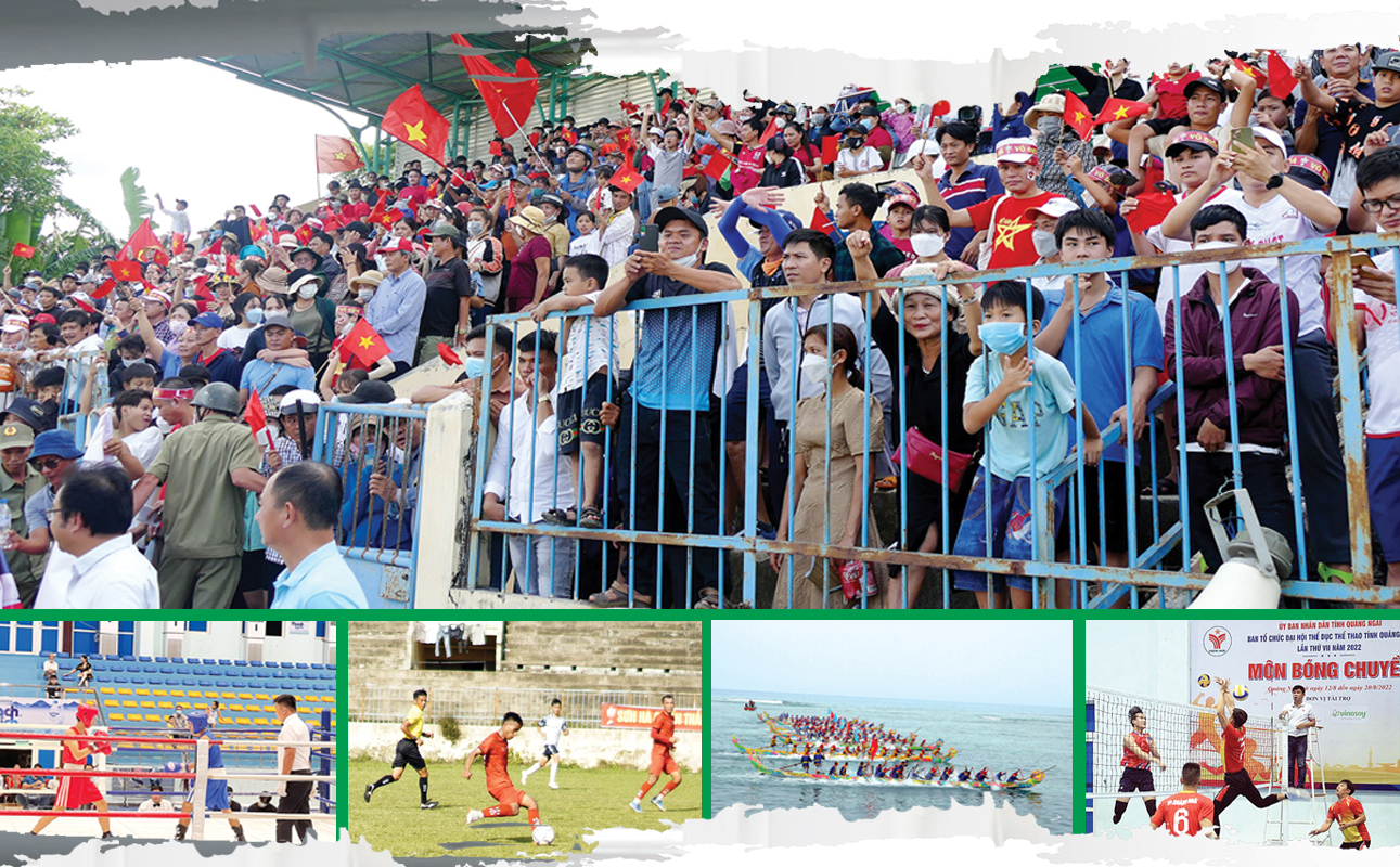 Phong trào thể dục thể thao trên địa bàn tỉnh ngày càng phát triển, thu hút đông đảo khán giả đến xem và cổ vũ.