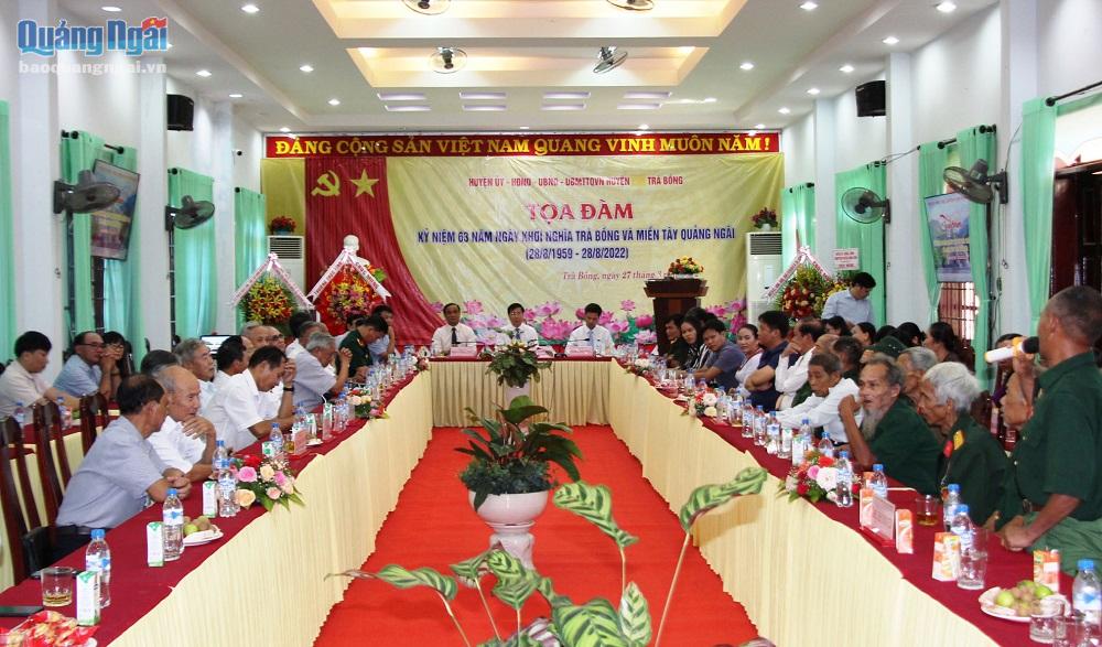 Tọa đàm kỷ niệm 63 năm Ngày khởi nghĩa Trà Bồng và miền Tây Quảng Ngãi