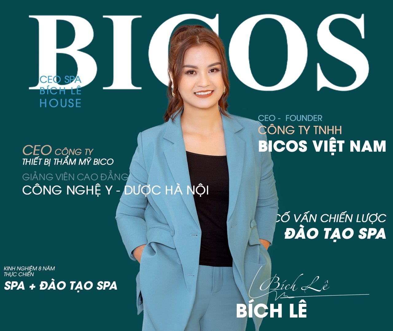 Bích Lê - nhà diễn giả trẻ đào tạo kinh doanh hệ thống mỹ phẩm BICOS