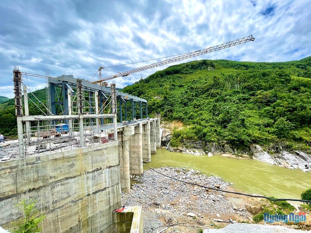 Thủy điện Thượng Sơn Tây đang trong giai đoạn hoàn thiện.