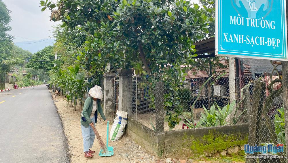 Từ các hoạt động của mô hình khu dân cư bảo vệ môi trường, người dân thôn An Phương, xã Thanh An (Minh Long) đã thay đổi thói quen theo hướng tích cực.