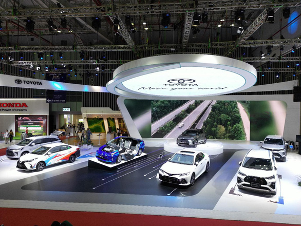 Gian hàng của Toyota tại Triển lãm ô tô Việt Nam 2022.