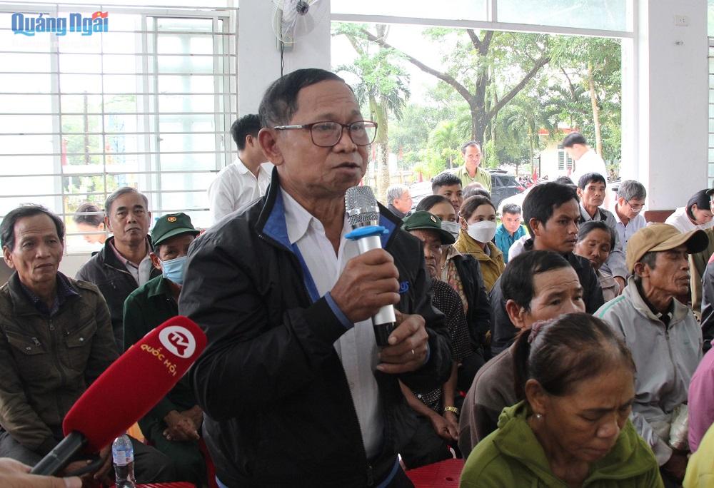 Cử tri Đinh xã Sơn Thành  kiến nghị với Đại biểu Quốc hội 