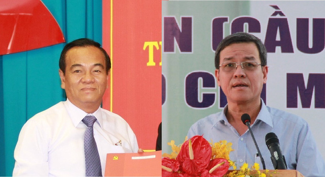 Nguyên Bí thư Tỉnh ủy Đồng Nai Trần Đình Thành (trái) và nguyên Chủ tịch UBND tỉnh Đồng Nai Đinh Quốc Thái. 