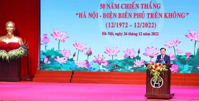 Trang trọng kỷ niệm 50 năm Chiến thắng 'Hà Nội - Điện Biên Phủ trên không'