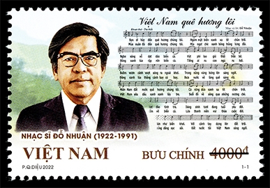 Phát hành bộ tem kỷ niệm 100 năm ngày sinh nhạc sĩ Đỗ Nhuận