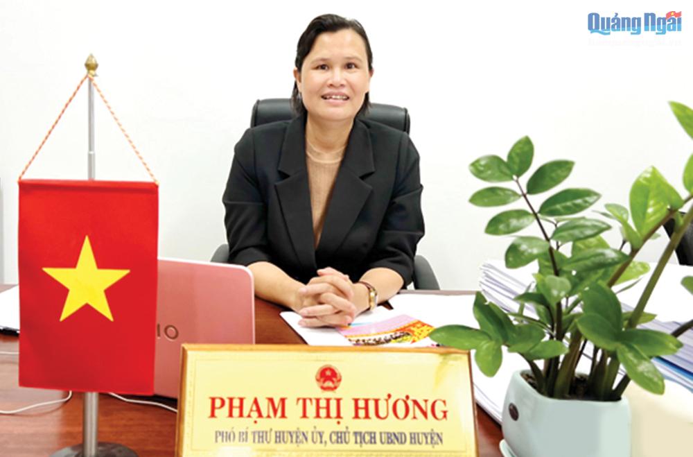 Đồng chí Phạm Thị Hương. Ảnh: PV