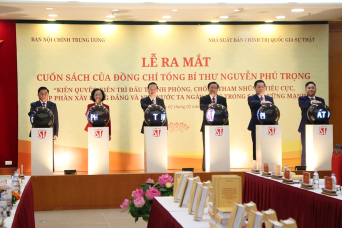 Lãnh đạo Đảng, Nhà nước tại lễ ra mắt cuốn sách của Tổng Bí thư Nguyễn Phú Trọng