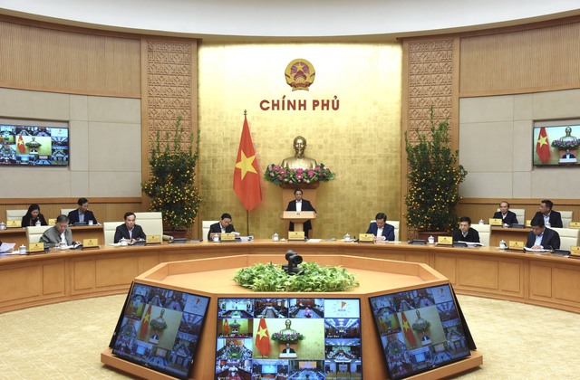 Thủ tướng Chính phủ Phạm Minh Chính chủ trì phiên họp (Ảnh: VGP/Trần Hải)