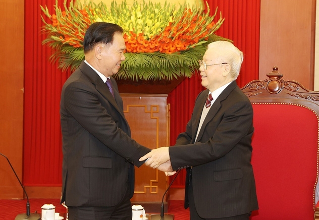 Tổng Bí thư: Việt Nam luôn coi trọng mối quan hệ đặc biệt thủy chung với Lào