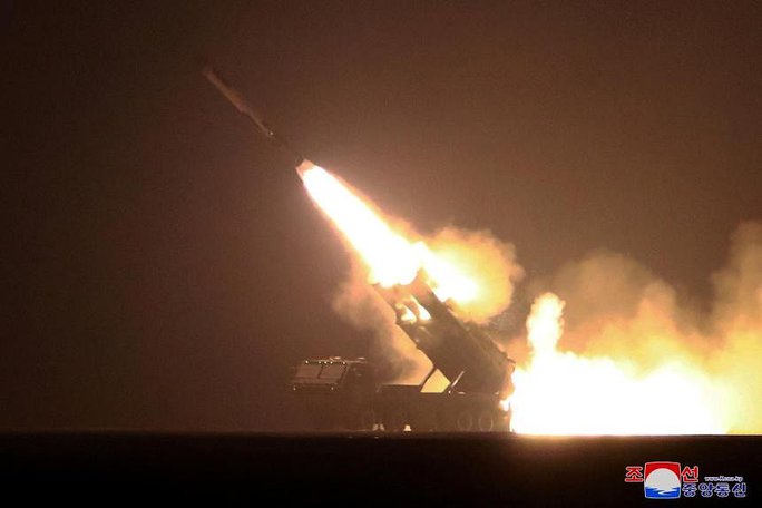 Triều Tiên đã phóng 4 tên lửa Hwasal-2 từ khu vực TP Kim Chaek thuộc tỉnh Bắc Hamgyong. Ảnh: Yonhap