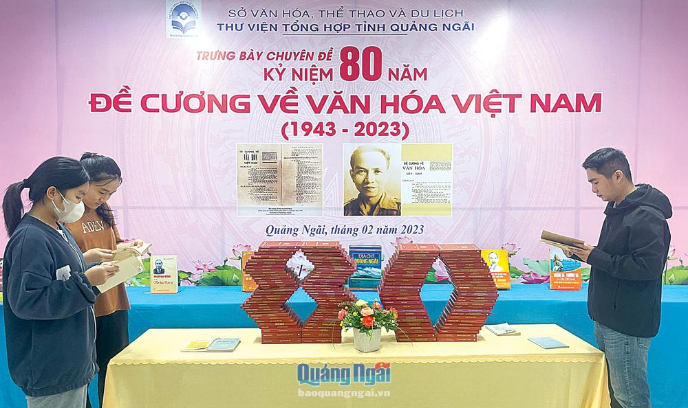 Thư viện Tổng hợp tỉnh: Trưng bày chuyên đề kỷ niệm 80 năm Đề cương về văn hóa Việt Nam