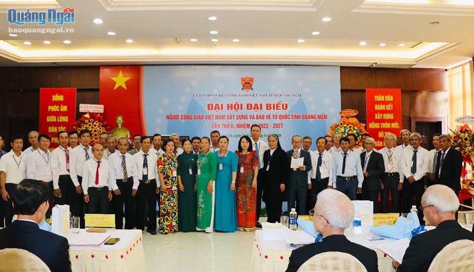 Ủy ban Đoàn kết Công giáo Việt Nam tỉnh nhiệm kỳ 2022  - 2027 ra mắt đại hội.