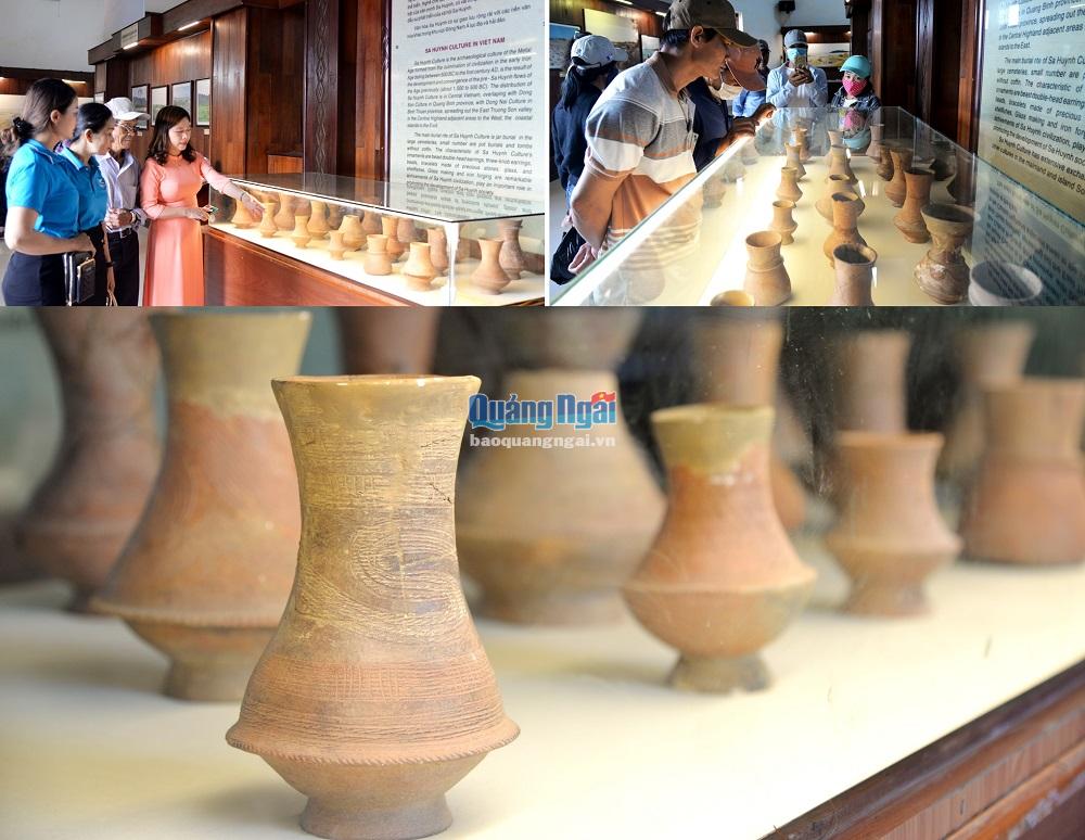 Để phục vụ du khách đến tham quan, Sở VH-TT&DL đã bổ sung trưng bày nhiều hiện vật giá trị, trong đó có bảo vật quốc gia là bộ sưu tập bình gốm đất nung Long Thạnh. 
